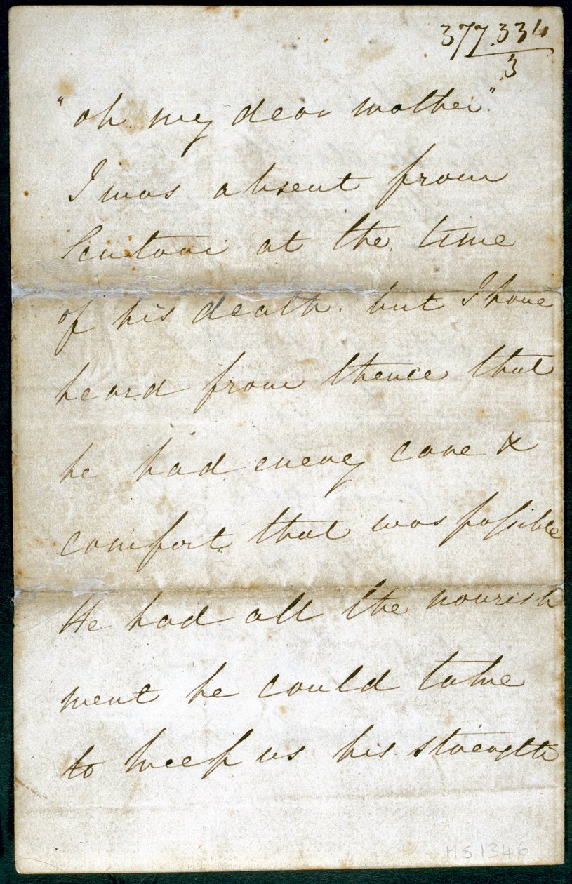 Carta de Florence Nightingale, Maio de 1856 de Unbekannt
