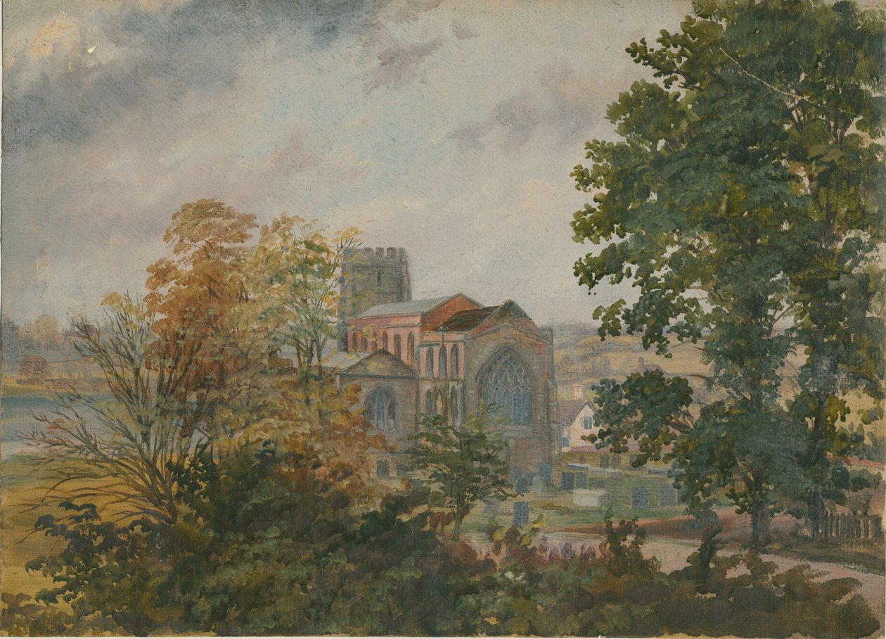 Igreja de Lichfield - St. Chade: pintura a óleo, séc. de Unbekannt
