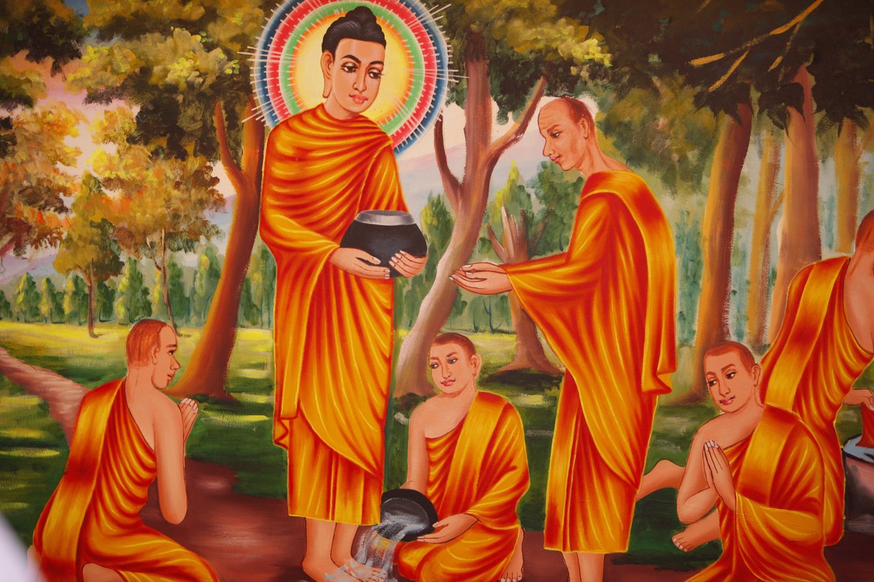 Vida do Buda Espalhando o Darma, Phnom Penh, Camboja de Unbekannt