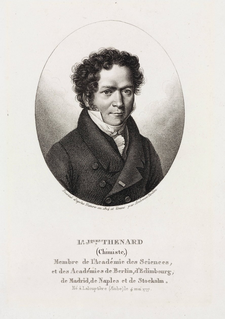 Louis Jacques Thenard, químico francês de Unbekannt