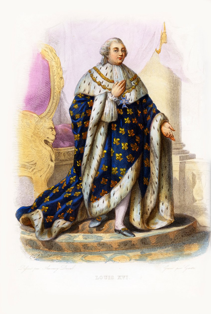Luís XVI rei da França (gravura) de Bartolome Esteban and studio Murillo