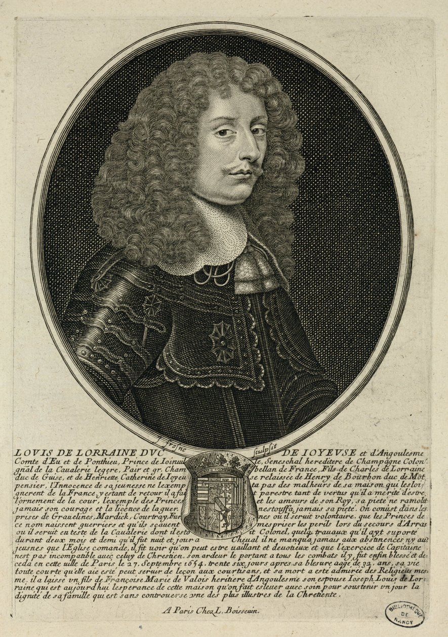 Louis de Lorraine duc de Joyeuse de Unbekannter Künstler