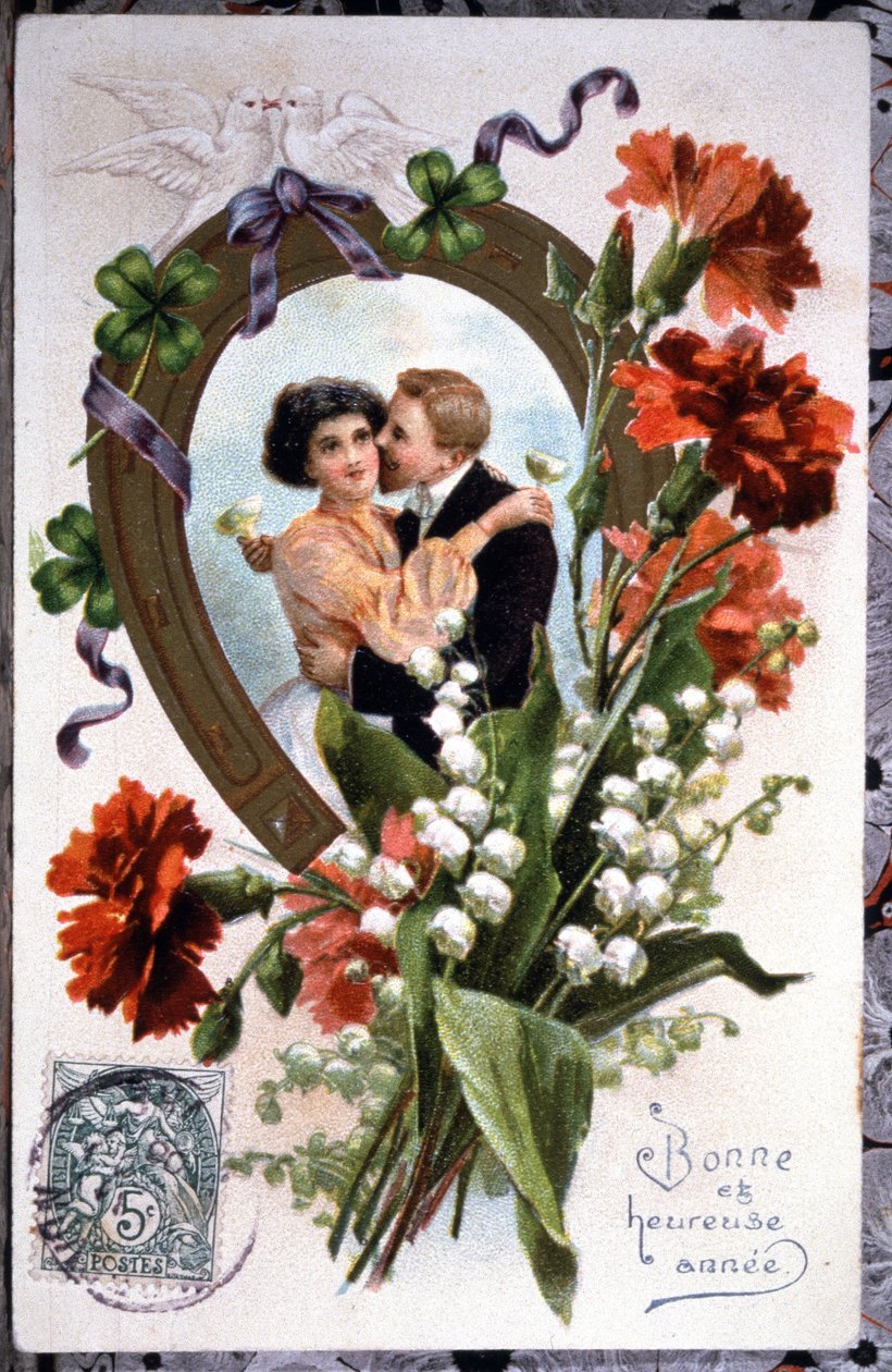 Amuleto da sorte. Início do século XX (postal) de Unbekannter Künstler