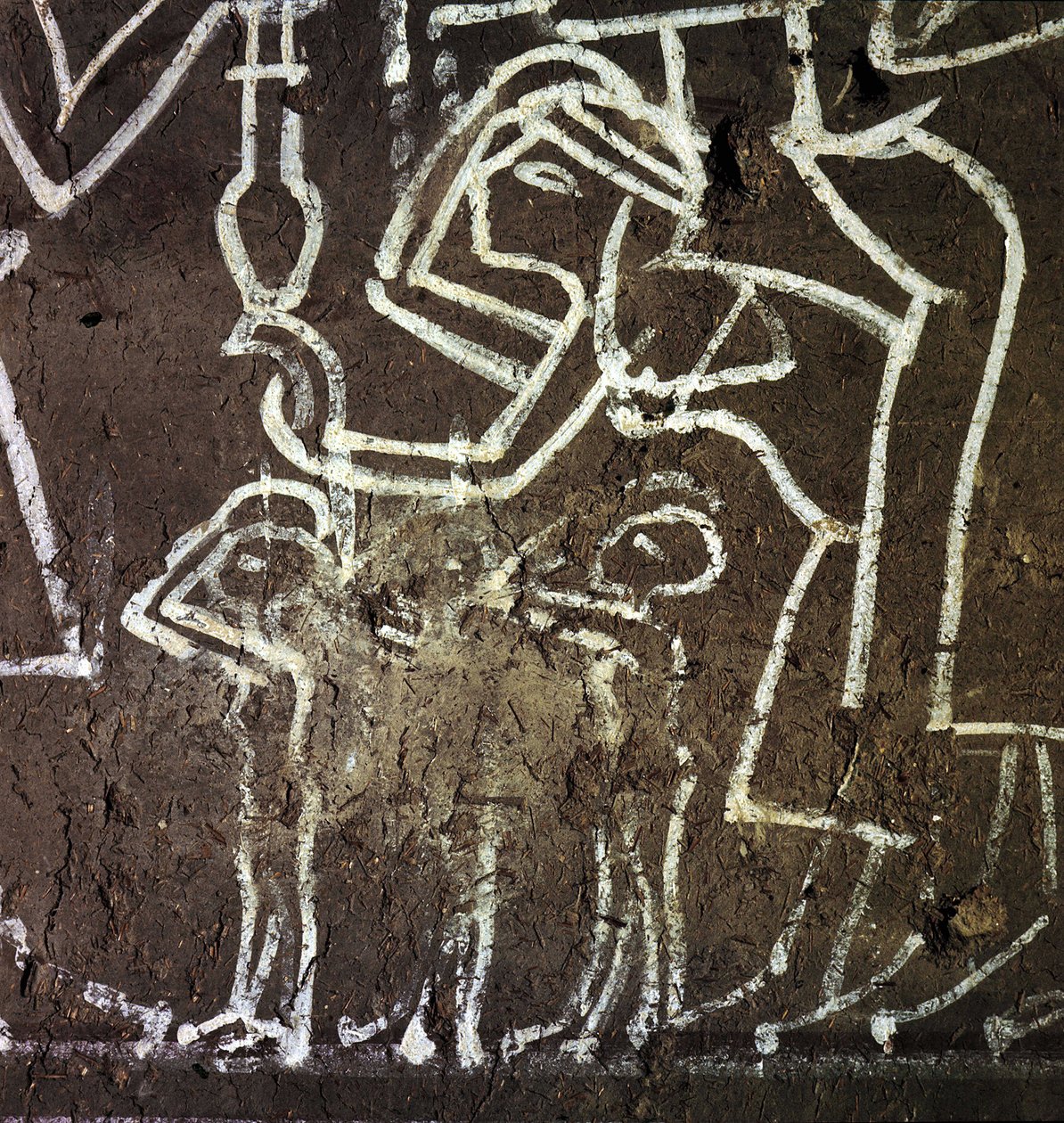 Luxor Tebas: Deir el Medineh, Necropole de artesãos, detalhe de um túmulo da 19ª Dinastia. de Leopold Blonder