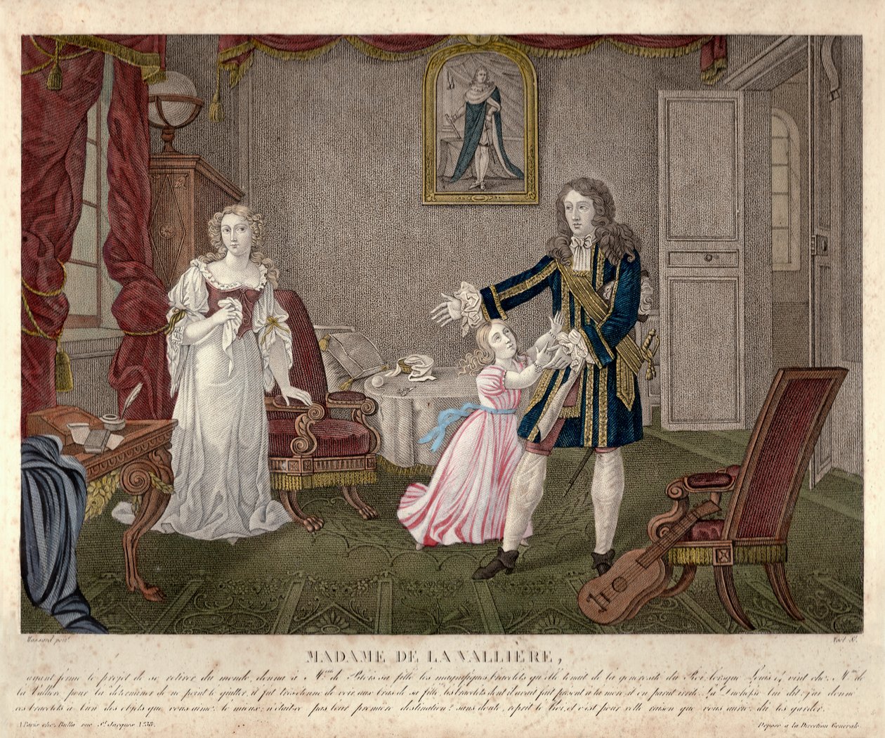 Madame de Lavallière, Paris, c.1825 (gravura) de Unbekannter Künstler