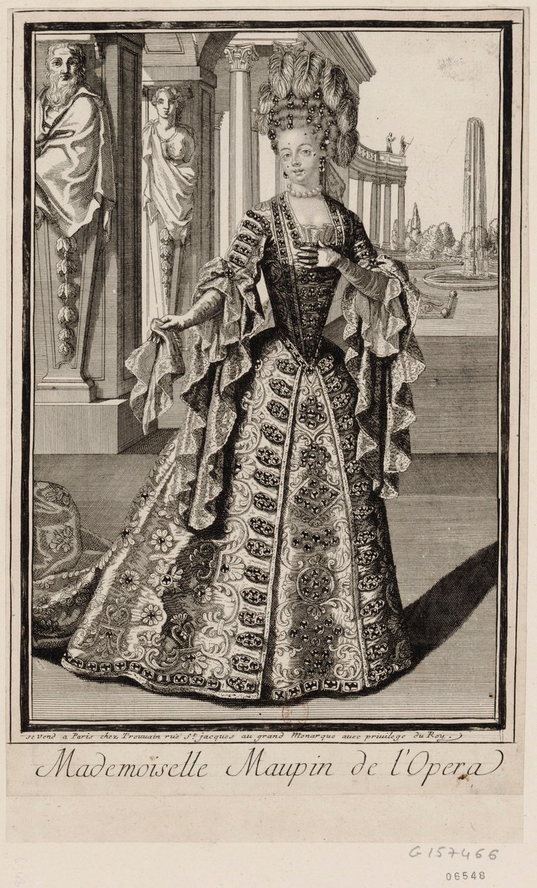 Mademoiselle Maupin na Ópera de Unbekannter Künstler