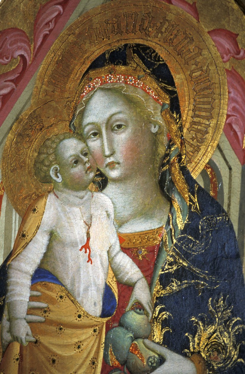 Madonna e criança, Francesco di Gentile, século XIV, Museu Piersanti, Matelica, Marche, Itália de Unbekannt