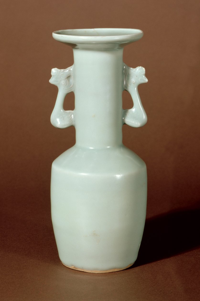 Vaso de Celadon em Mallet-Shaped de Lung-Ch