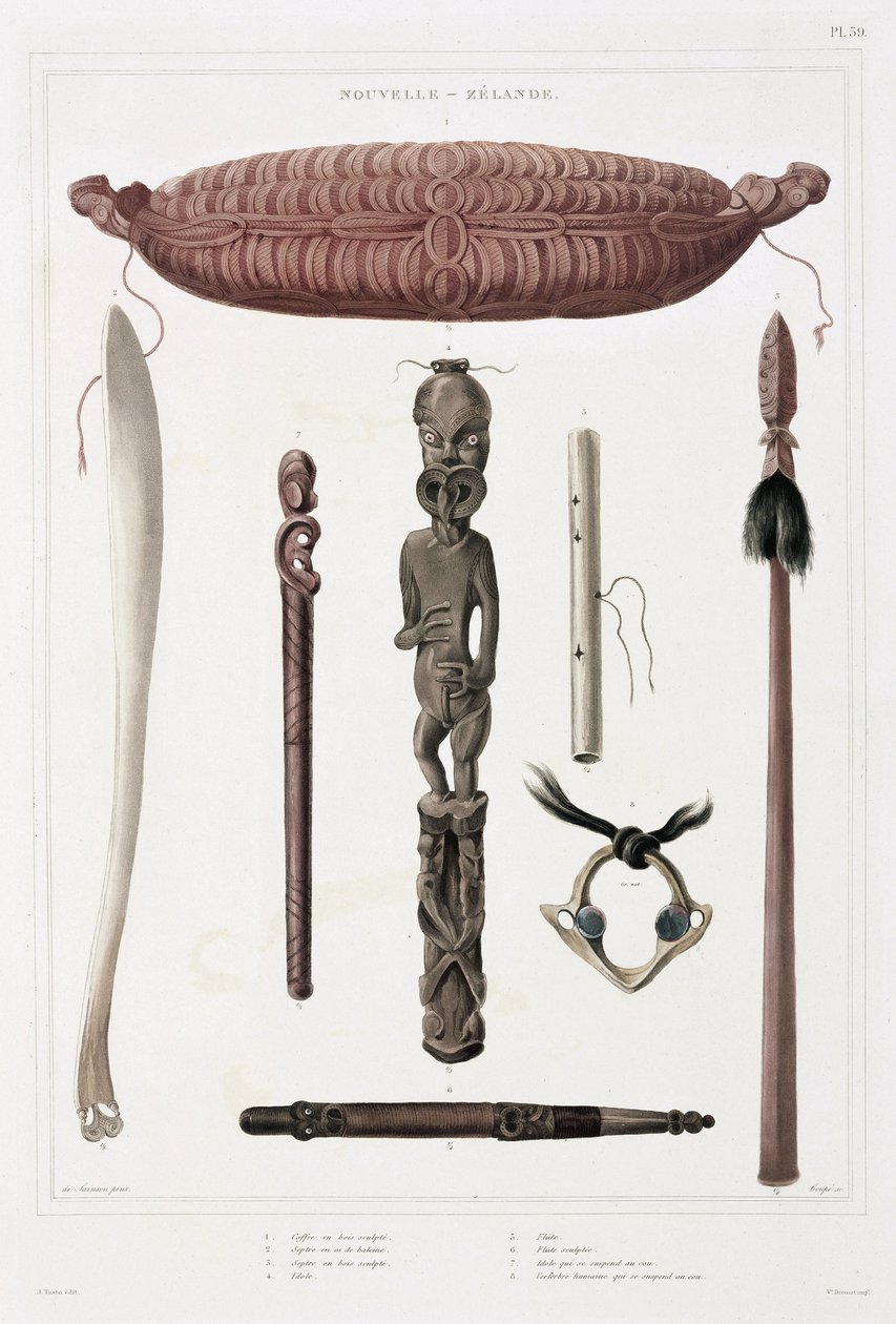 Artefactos Maori, Nova Zelândia de Unbekannt