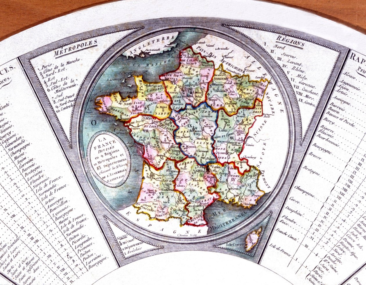 Mapa de França de Unbekannter Künstler