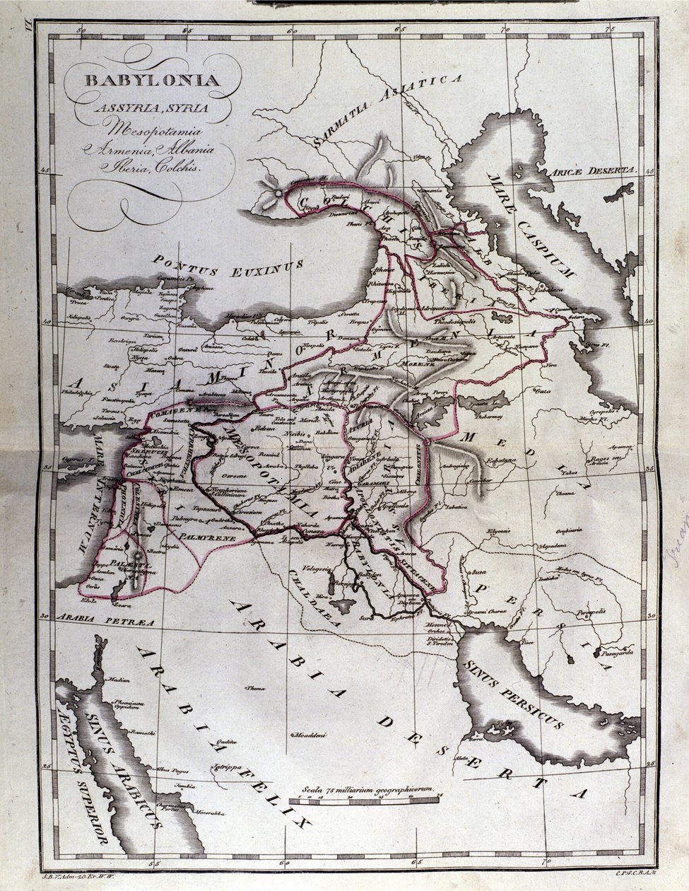 Mapa da Mesopotâmia de Unbekannter Künstler