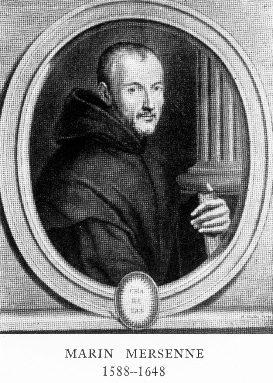 Marin Mersenne, matemático e cientista francês, início do século XVII de Unbekannt