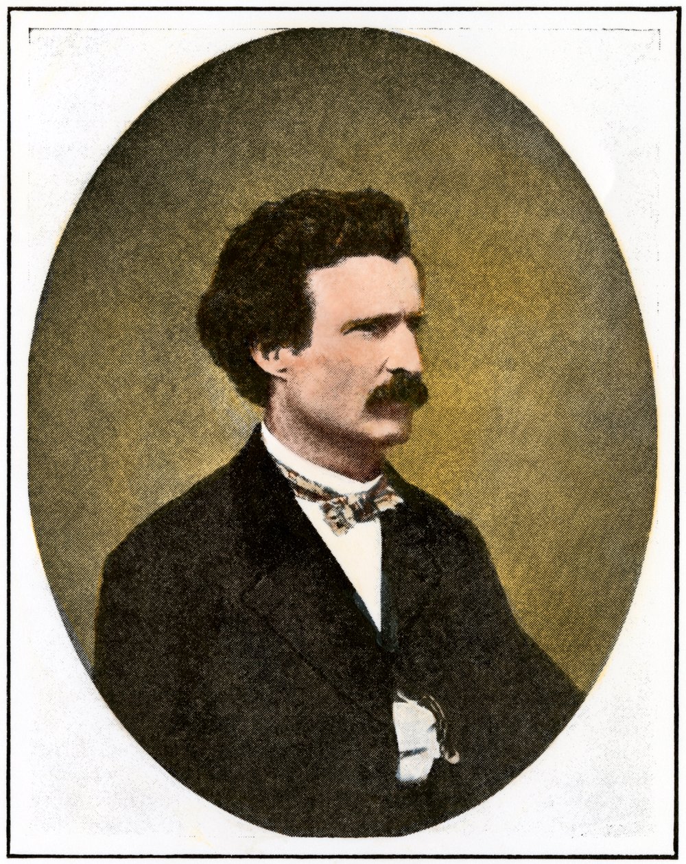 Mark Twain (1835-1910) enquanto repórter em Virginia City, Nevada: Territorial Enterprise de Unbekannter Künstler