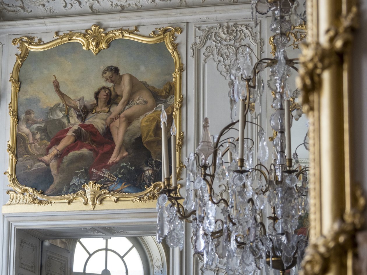Marte e Vénus. Pintura por Carle Van Loo (1705-1765). Quarto do Príncipe, Hotel de Soubise, Paris de Unbekannt