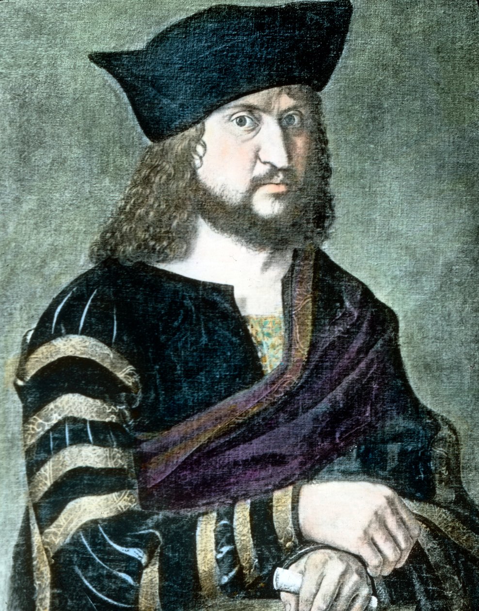 O amigo e benfeitor de Martinho Lutero, Frederico III da Saxónia de Unbekannter Künstler