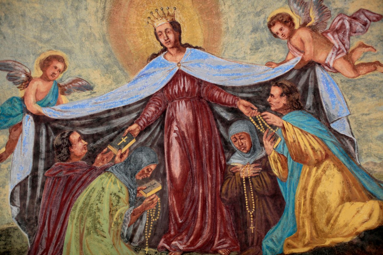 Afresco de Maria na igreja de Loreto; Praga República Checa de Unbekannt