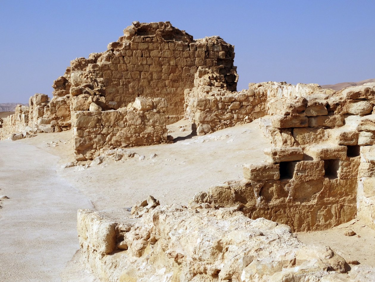 Masada é uma antiga fortificação no Distrito Sul de Israel (foto) de Unbekannt