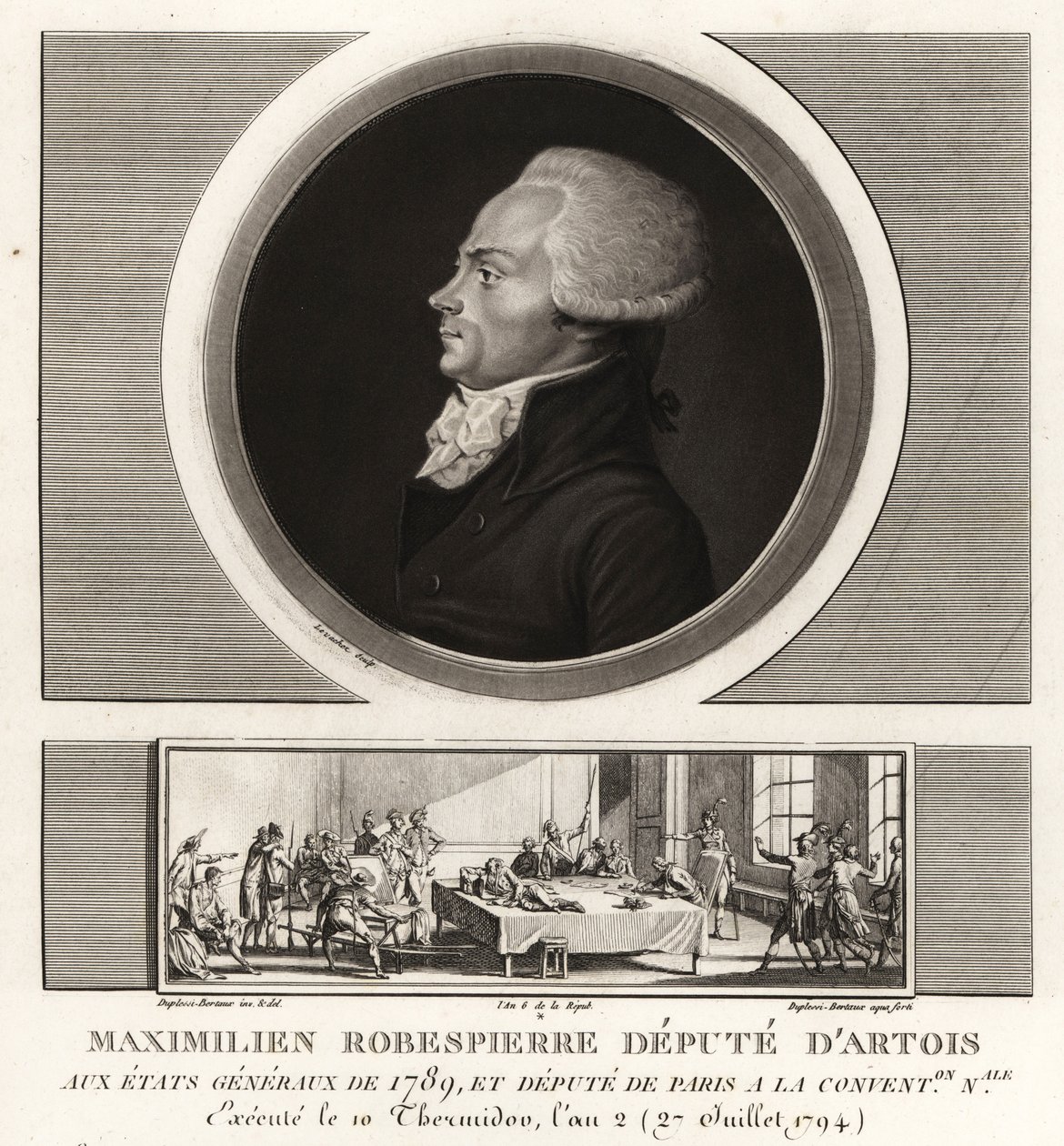 Maximilien Robespierre, Deputado de Artois, executado 1794 de Unbekannt
