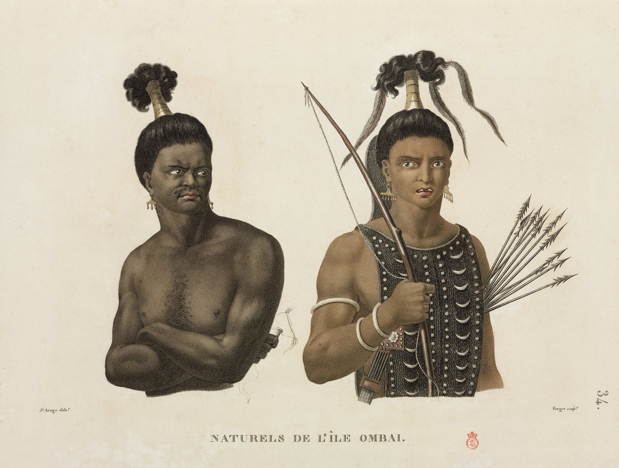 Homens da ilha de Ombai de Unbekannter Künstler