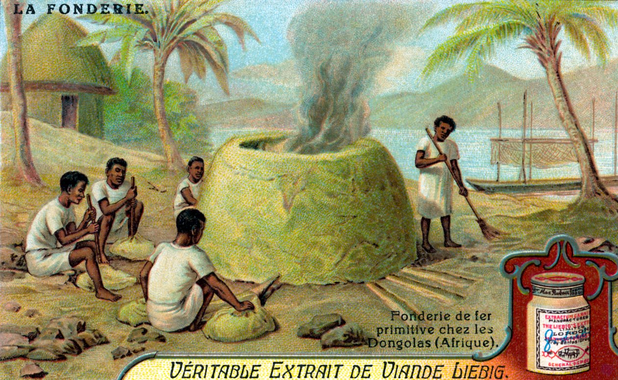 Fundição de metais: Fundição de ferro em Dongola de Unbekannter Künstler