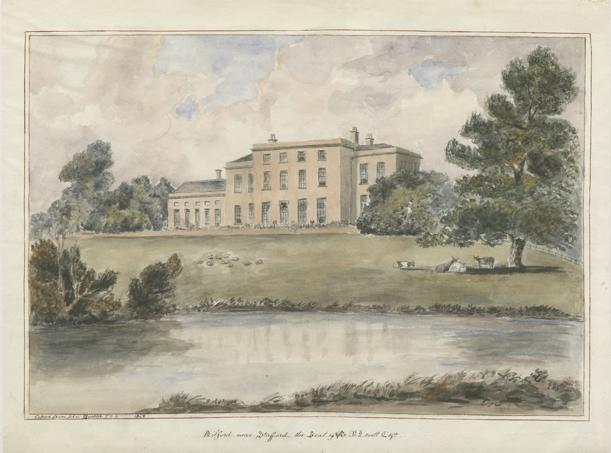 Milford House: pintura a aquarela, 1848 de Unbekannt