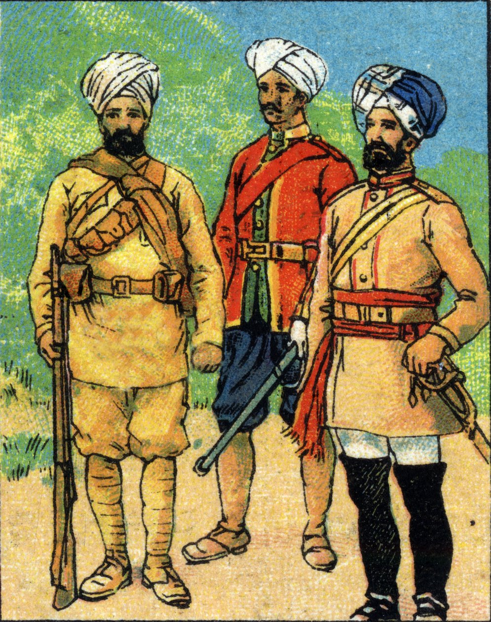 Uniformes Militares do Exército Indiano de Unbekannt