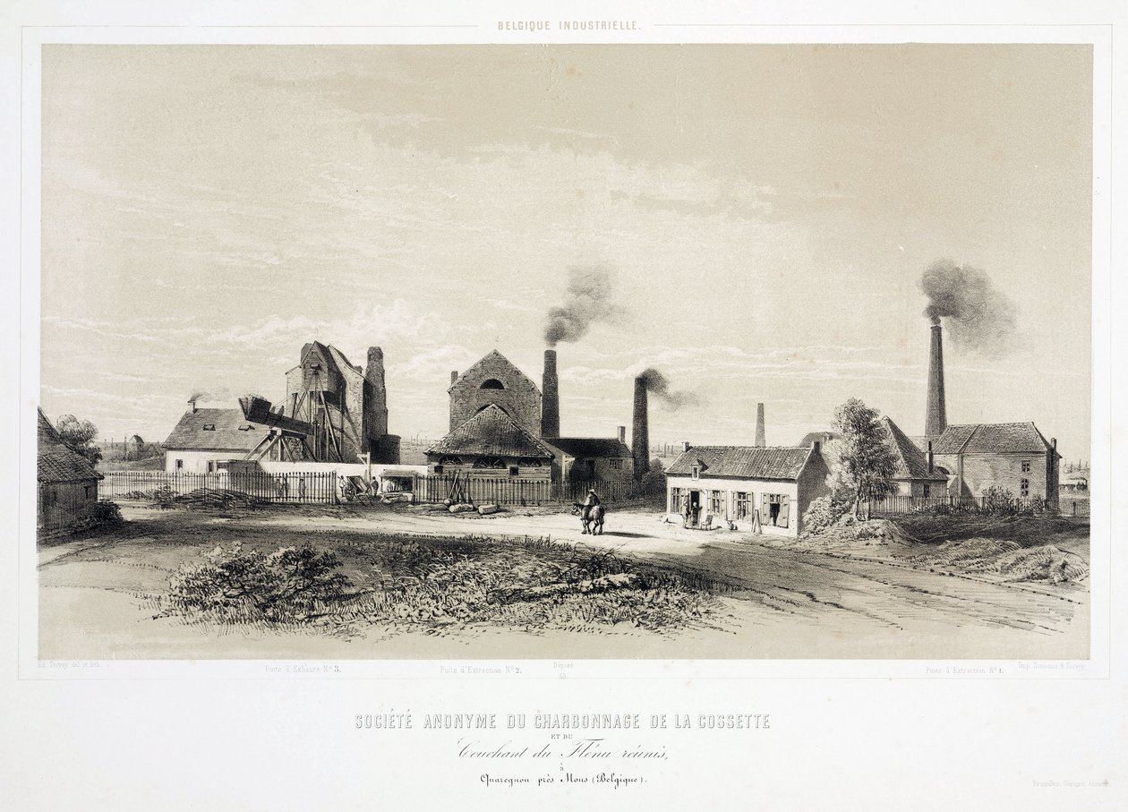 Mining, Coal De la Cossette Coalmining Company, Bélgica de Unbekannt