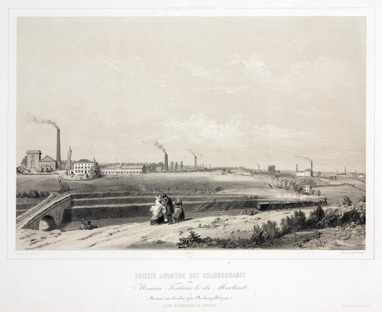 Mining, Coal Monceau Fontaine & du Martinet Coalmining Ltd, Bélgica de Unbekannt