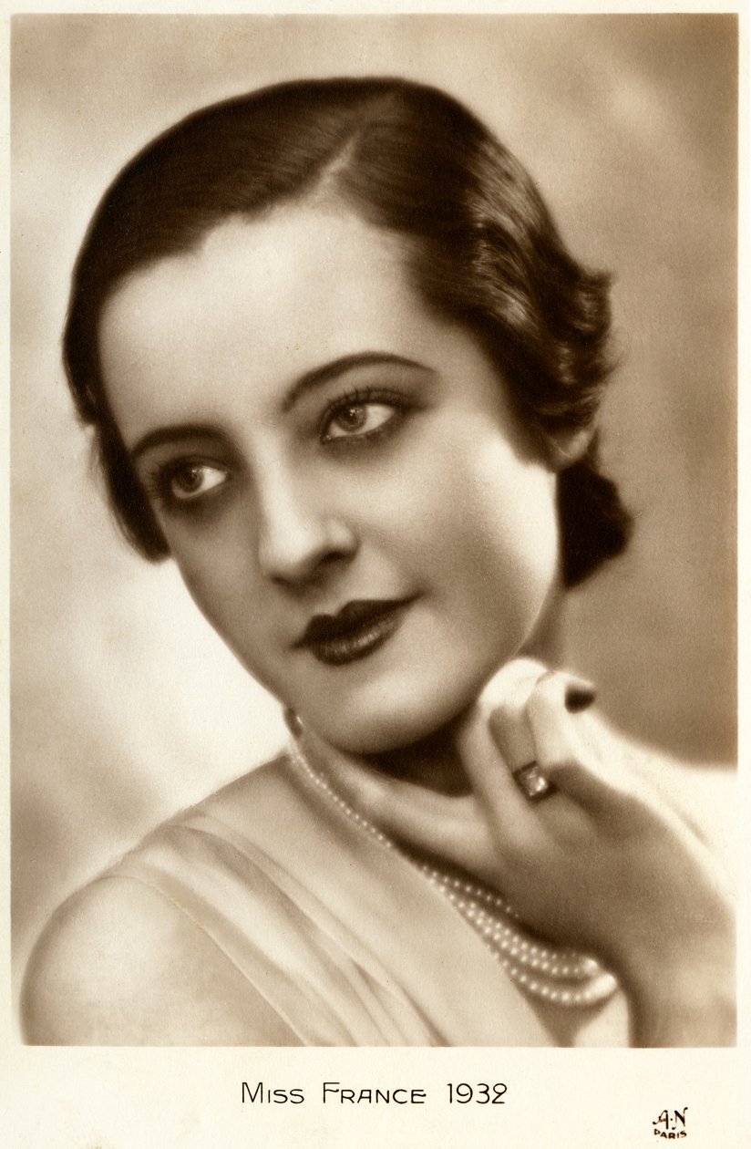 Miss França 1932 (cartão postal) de Unbekannt