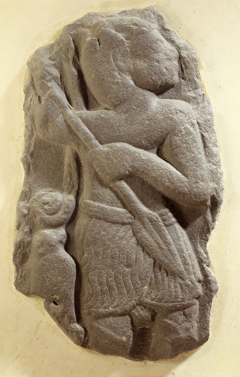 deus da tempestade moabita, terra antiga Shihan de Moab, c.1100 a.C. (basalto) de Unbekannt