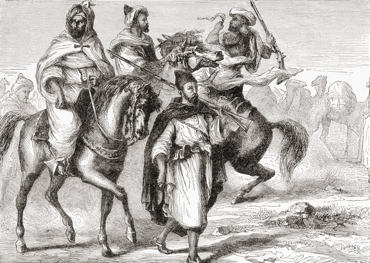 Mouros no século XIX, de "África" de Keith Johnston, publicado em 1884 de Unknown