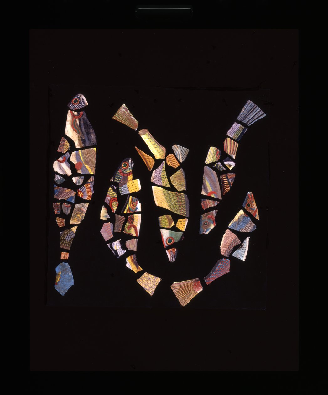 Fragmentos de mosaico de peixes, c. Século 1 a.C. - século 1 d.C. de Unbekannt