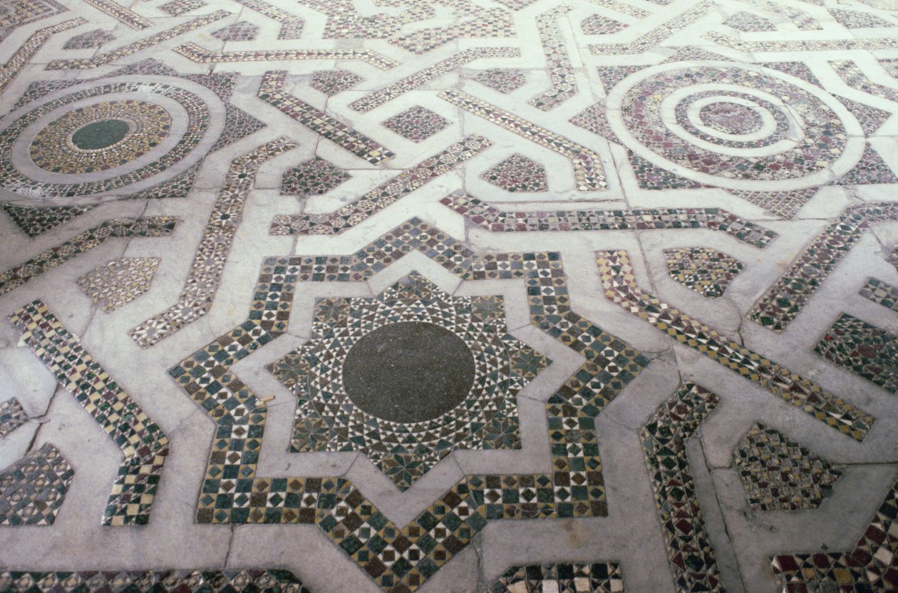 Piso de mosaico na Catedral de Monreale, Sicília (foto) de Unbekannt