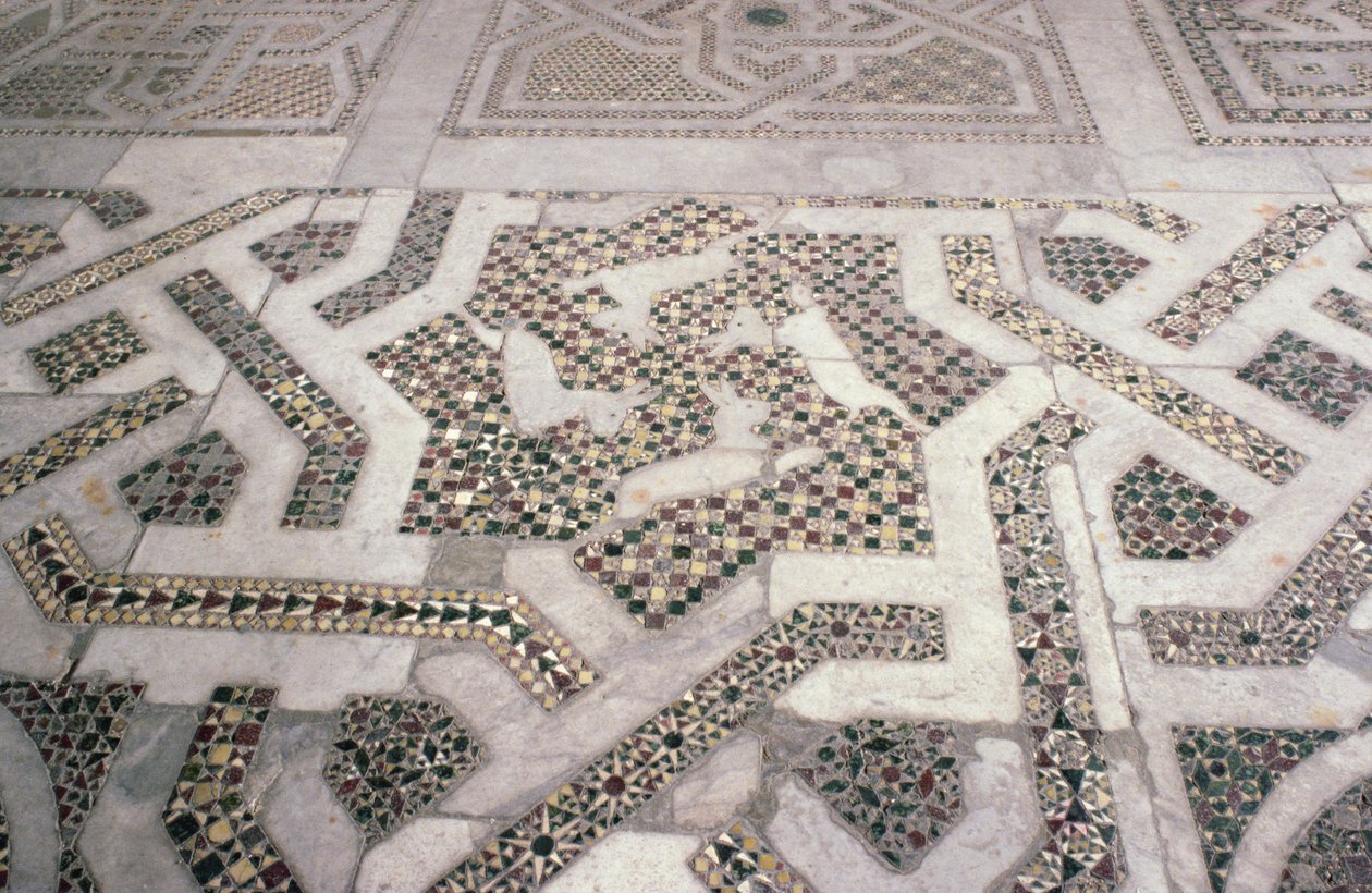 Piso de mosaico na Catedral de Monreale, Sicília (foto) de Unbekannt