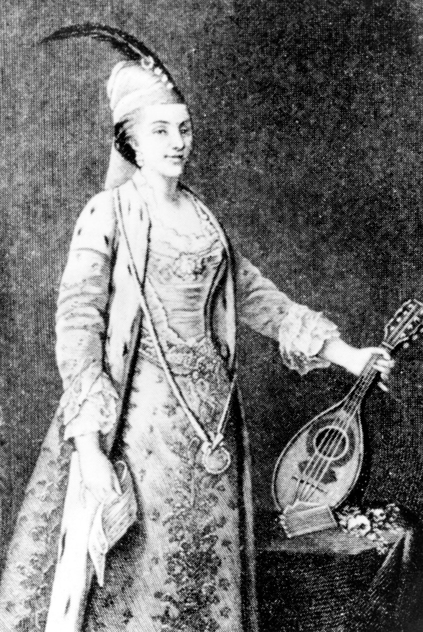 Mãe do poeta francês André Chenier, que abriu um salão literário em 1767 Neg C5640PL de Unbekannter Künstler