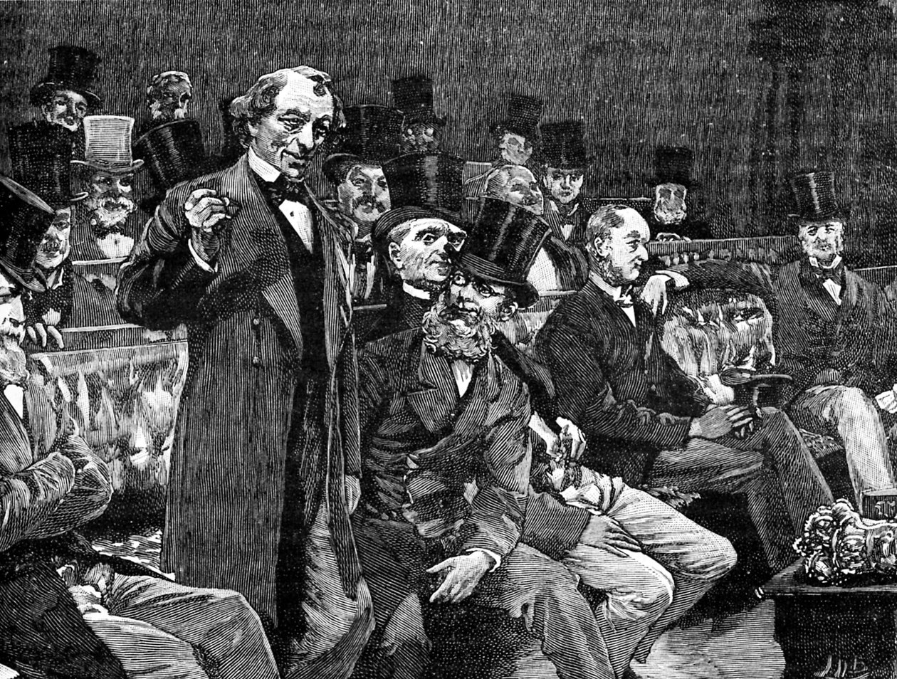 O Sr. Disraeli na Câmara dos Comuns de Unbekannter Künstler