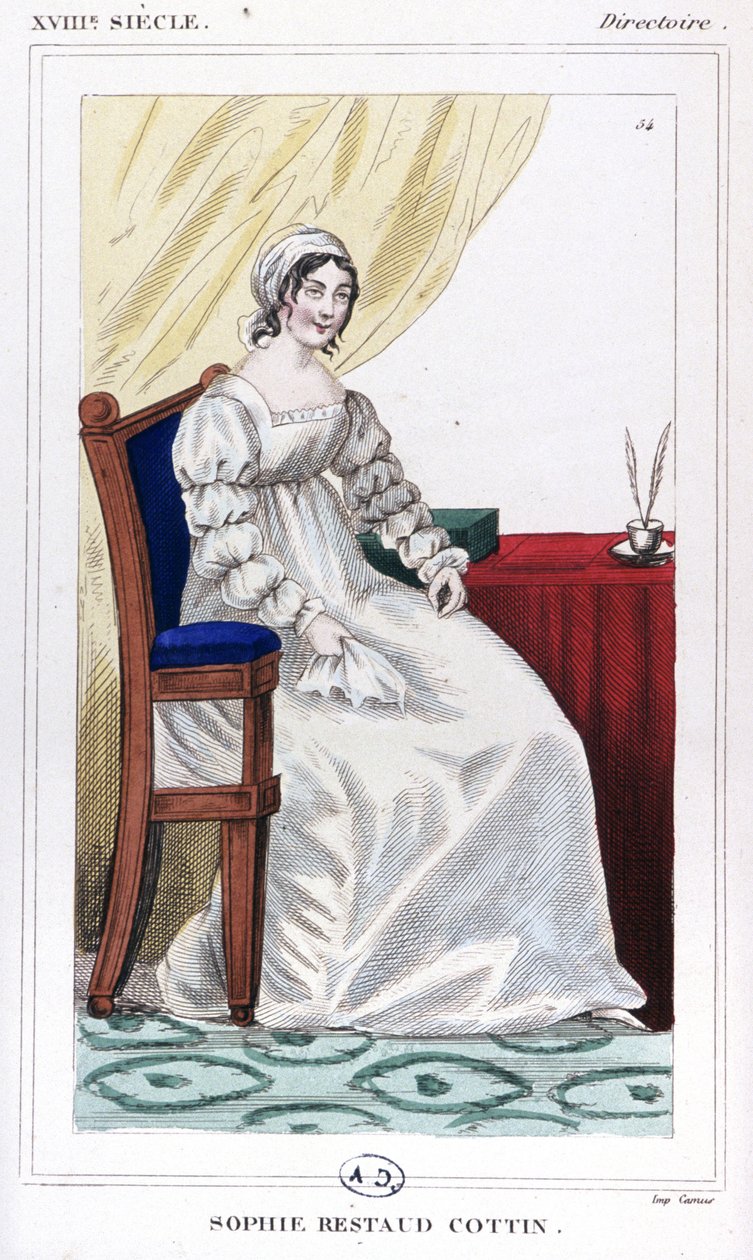 Sra. Cottin, c.1810 (gravura) de Unbekannter Künstler