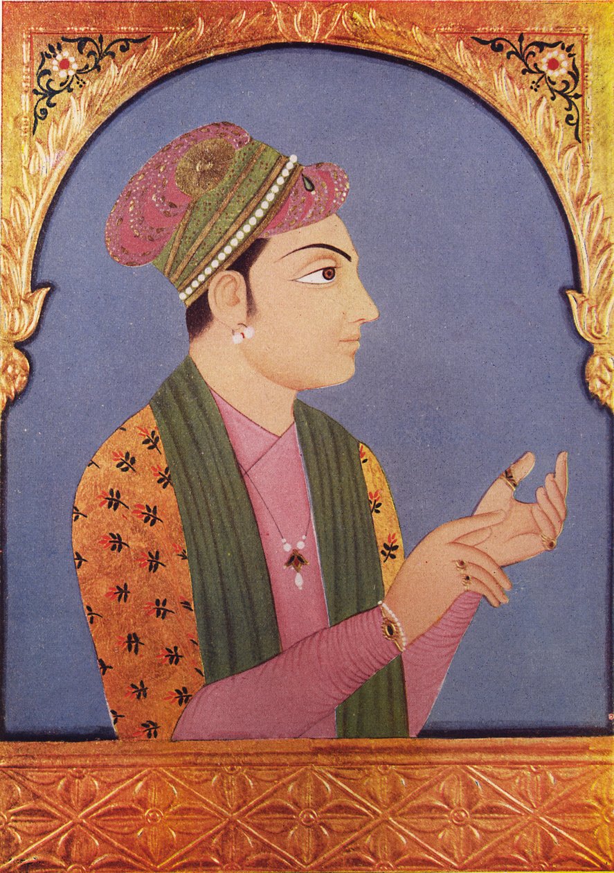 Muhammad Zafar Khan Século XVIII ; Muhammad Zafar Khan aliás Safadar Khan Babi ; filho de Sher Khan Babi ; Junagadh ; Gujarat ; Índia de Unbekannter Künstler