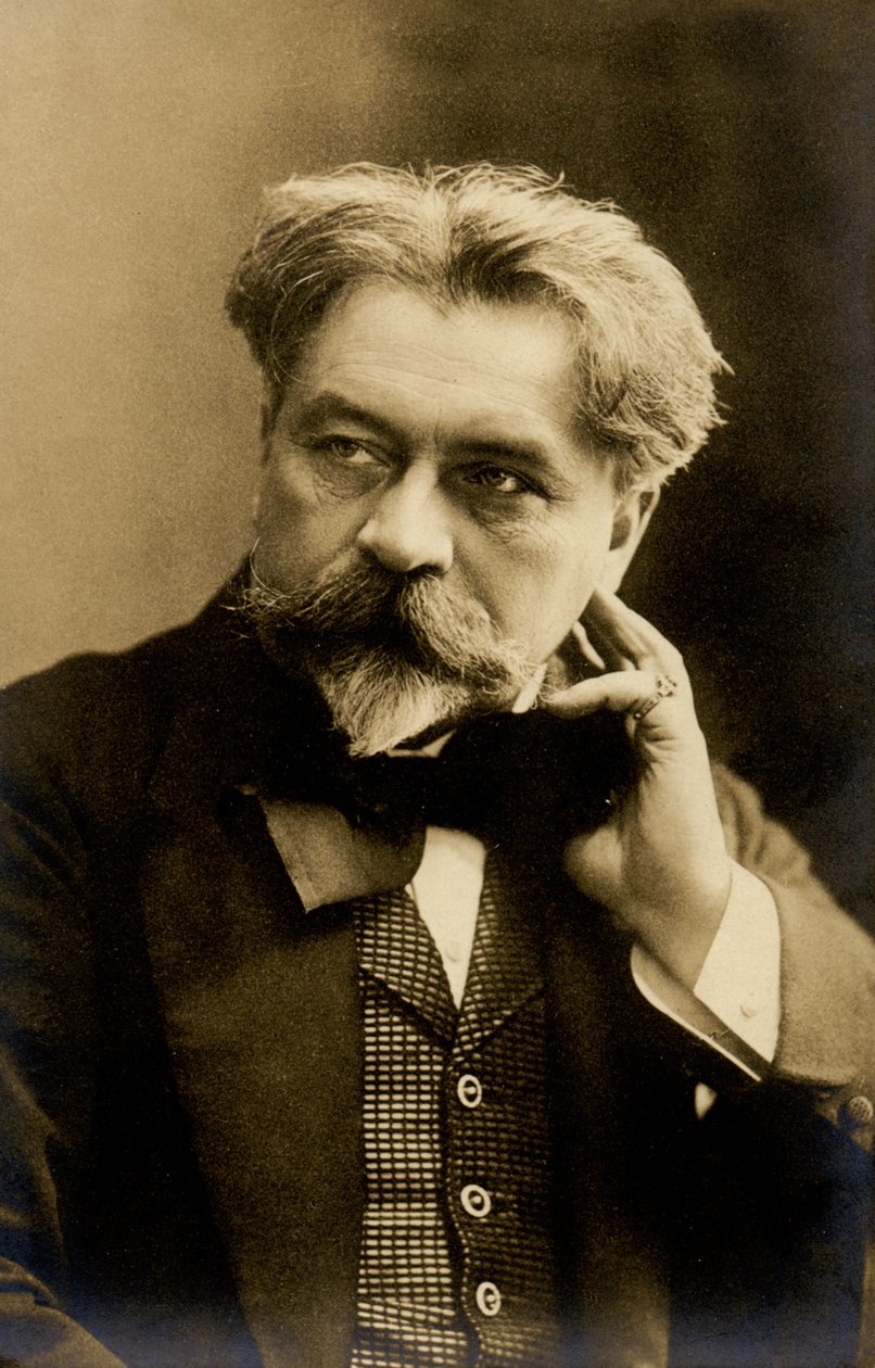 Música. O maestro húngaro Arthur Nikisch. Foto, Alemanha, c.1900 (cartão postal) de Unbekannter Künstler