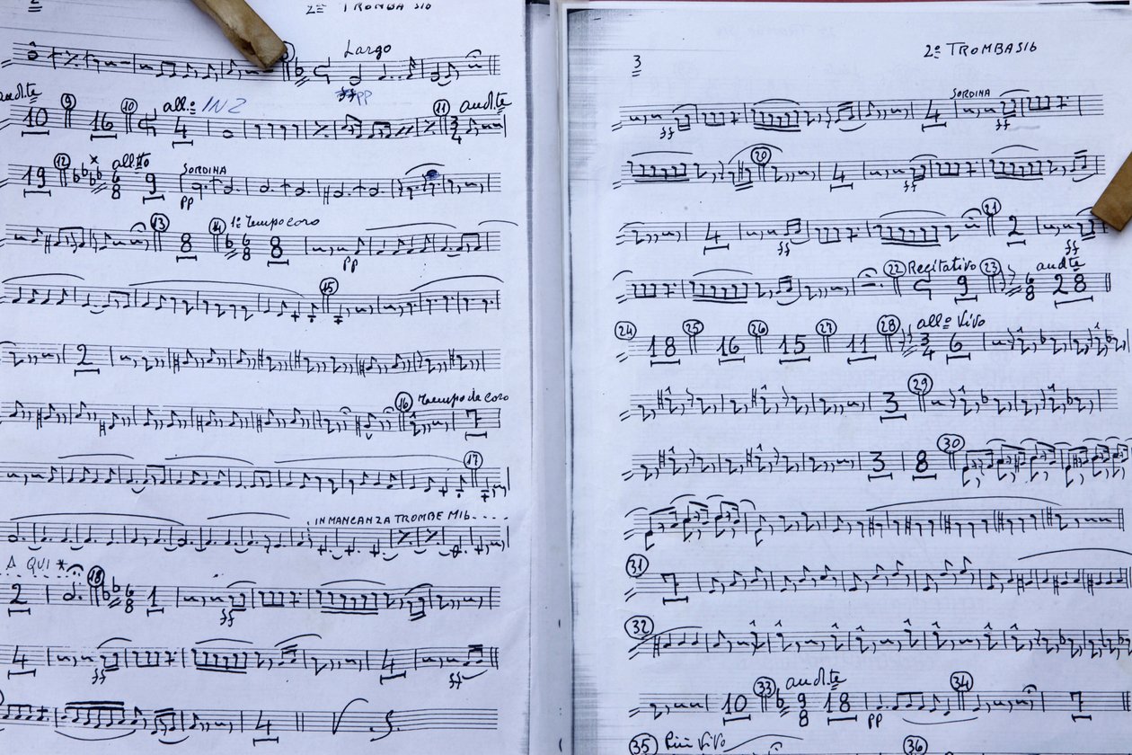 Partitura musical, Montesano, Itália de Unbekannt