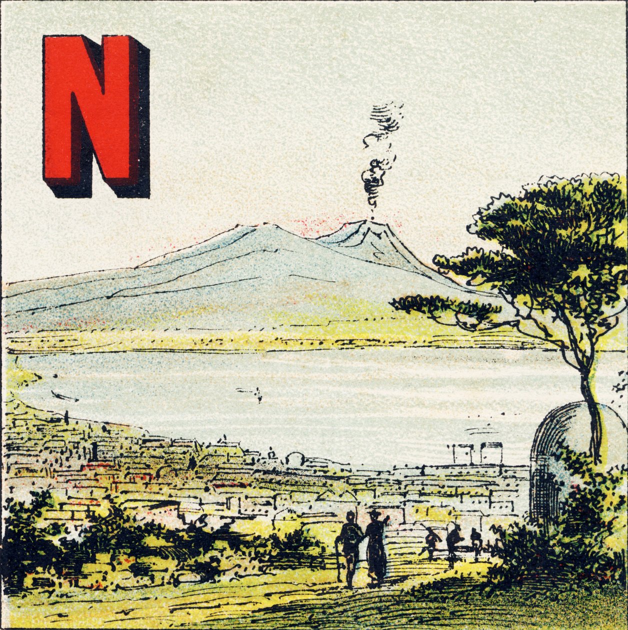 N: Nápoles. Ville magnifique, situee dans le midi de l