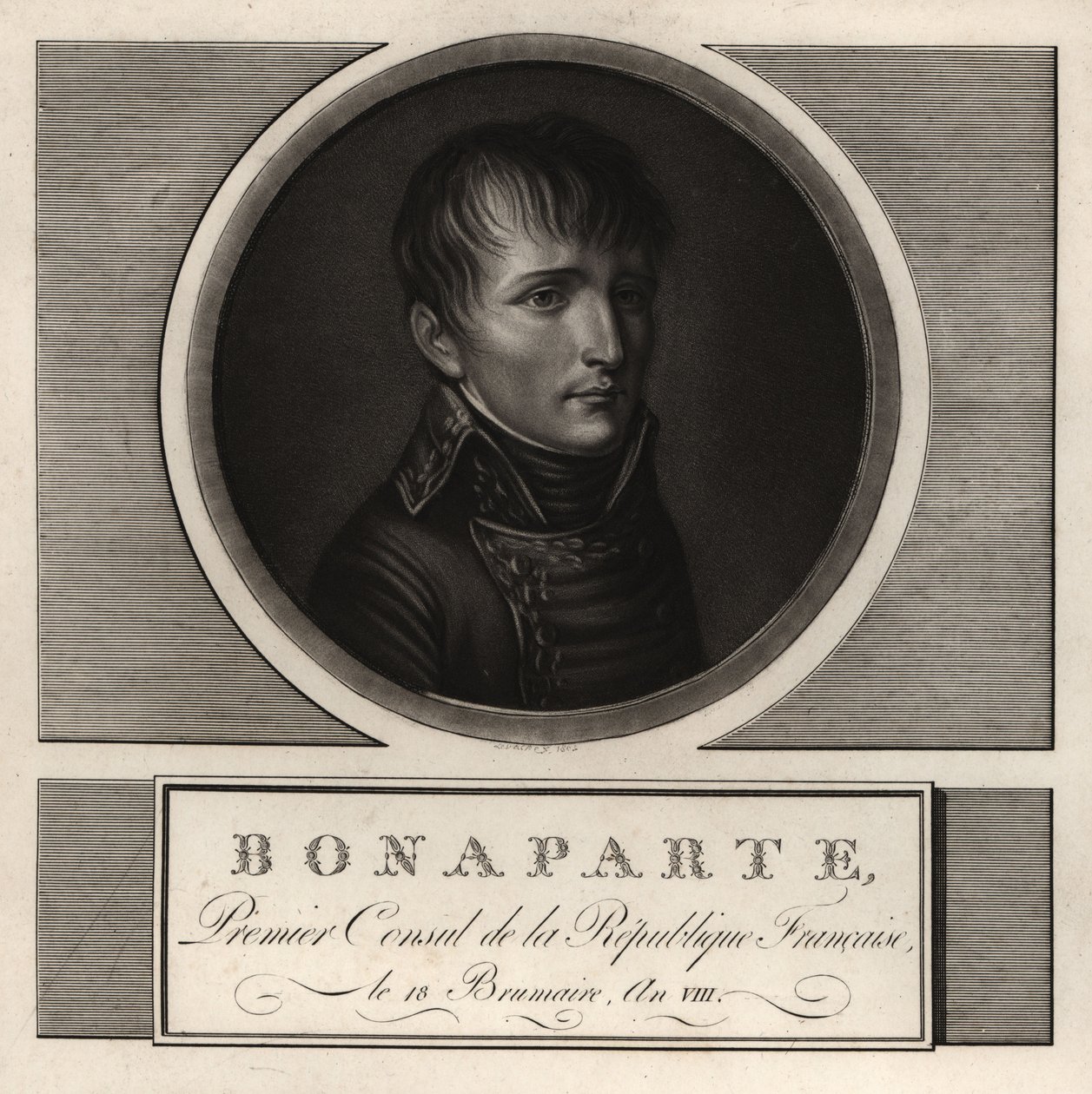 Napoleão Bonaparte, Primeiro Cônsul da República Francesa, Um VIII de Unbekannt