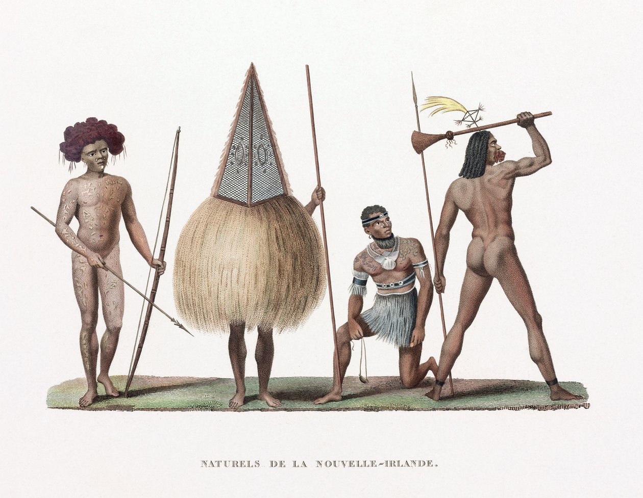 "Nativos" da Nova Irlanda (agora Papua Nova Guiné) de Unbekannt