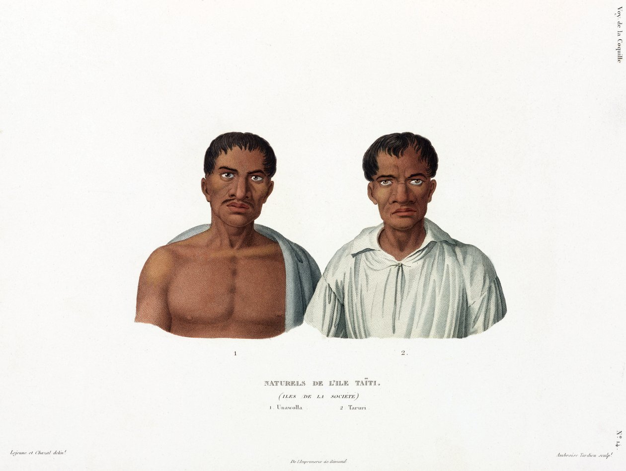 "Nativos" da ilha do Tahiti de Unbekannt