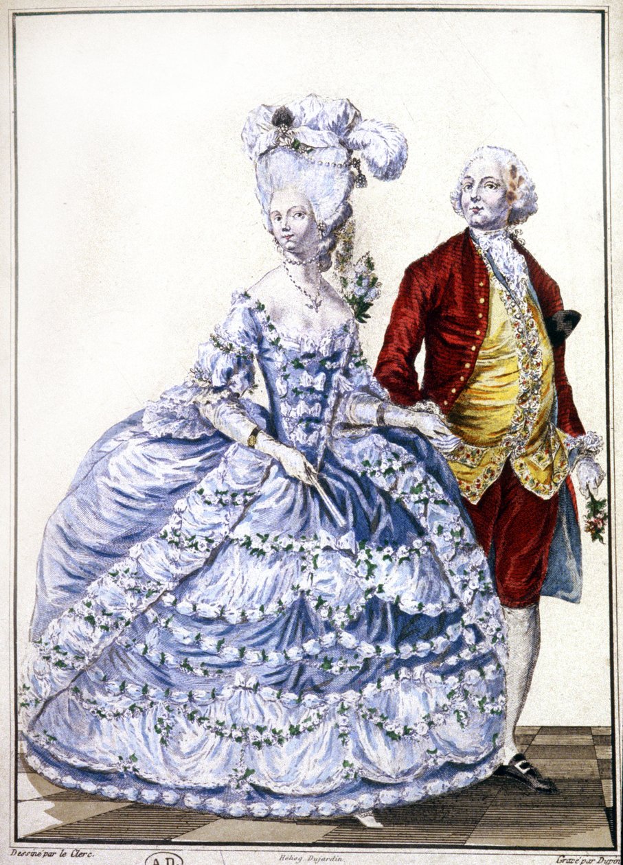 Recém-casados, c. 1780 (gravura) de Unbekannter Künstler