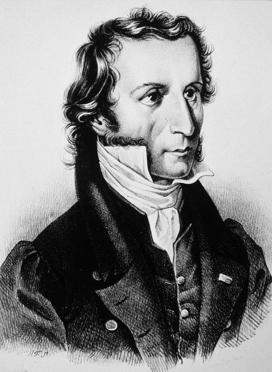 Niccolo Paganini, c.1850 (gravura) de Unbekannter Künstler
