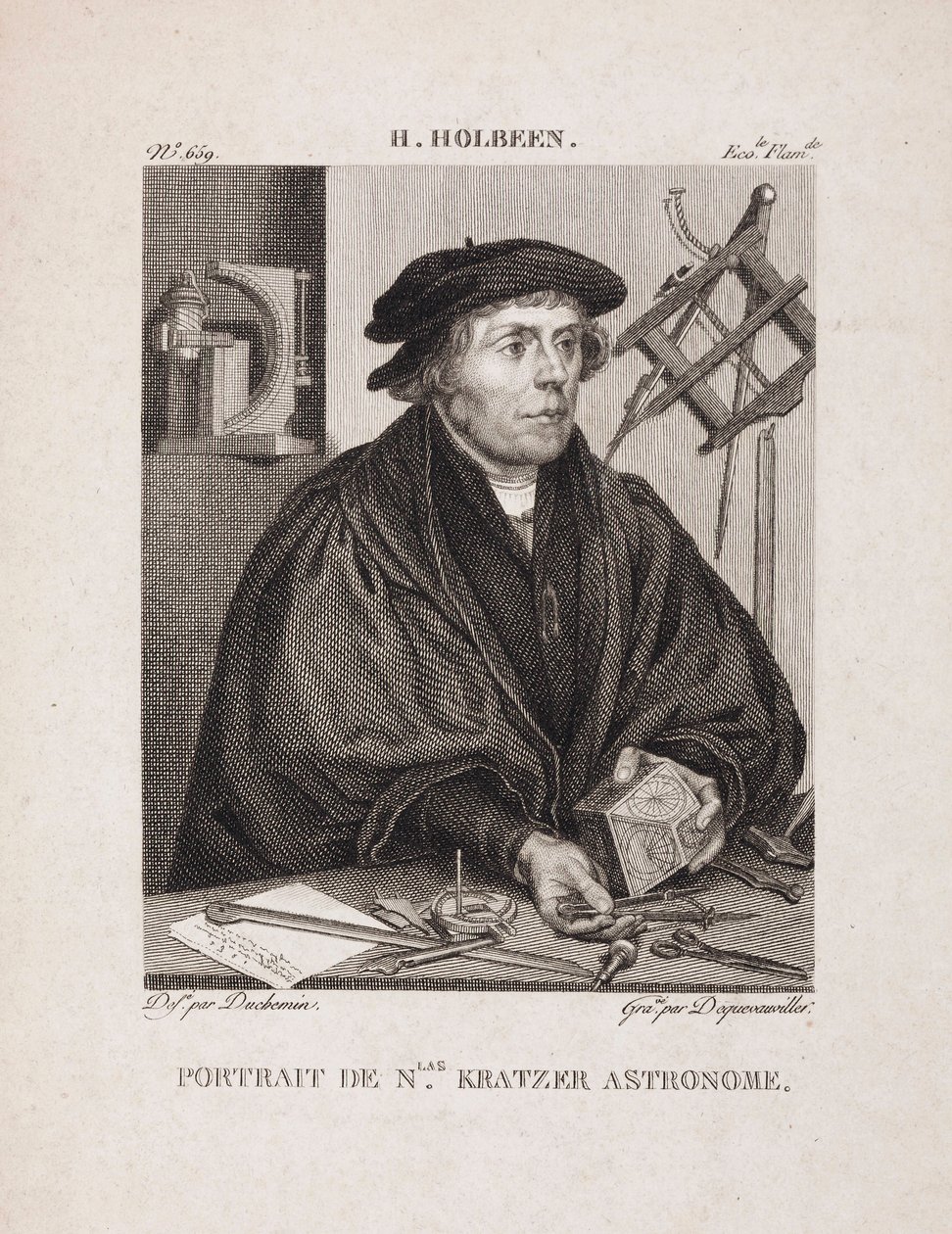 Nicholas Kratzer, astrônomo alemão, c 1528 de Unbekannt