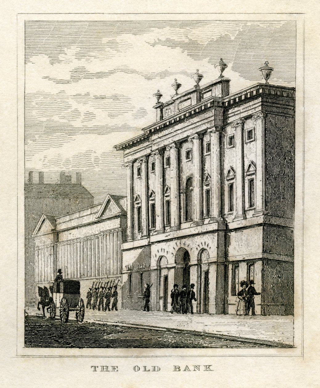 Antiga frente do banco de Inglaterra antes de 1835 de Unbekannt
