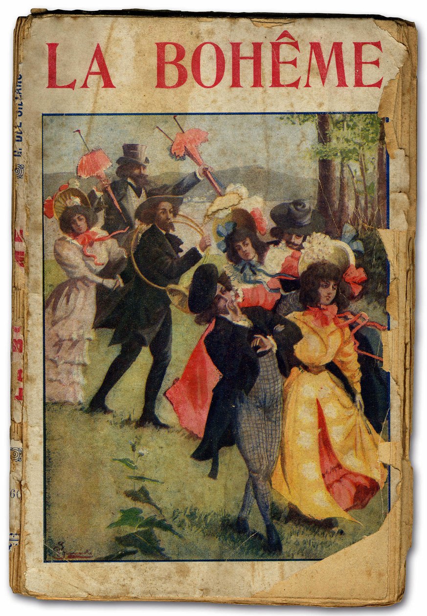 Libreto da ópera La Boheme de Giacomo Puccini. 1896 (impressão) de Unbekannter Künstler