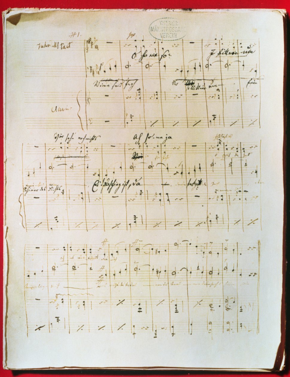 Partitura original da Valsa Vienense 
